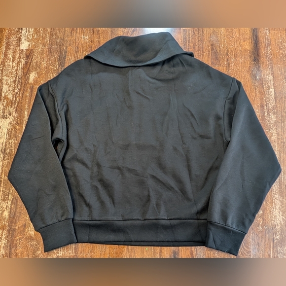 Arabess Pullover 1/4 Zip Sweatshirt Casual Cute Streetwear Womens Small NWT - Picture 8 of 8